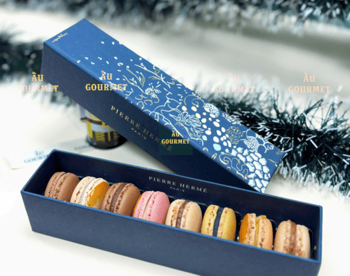 hộp macaron pierre herme giáng sinh