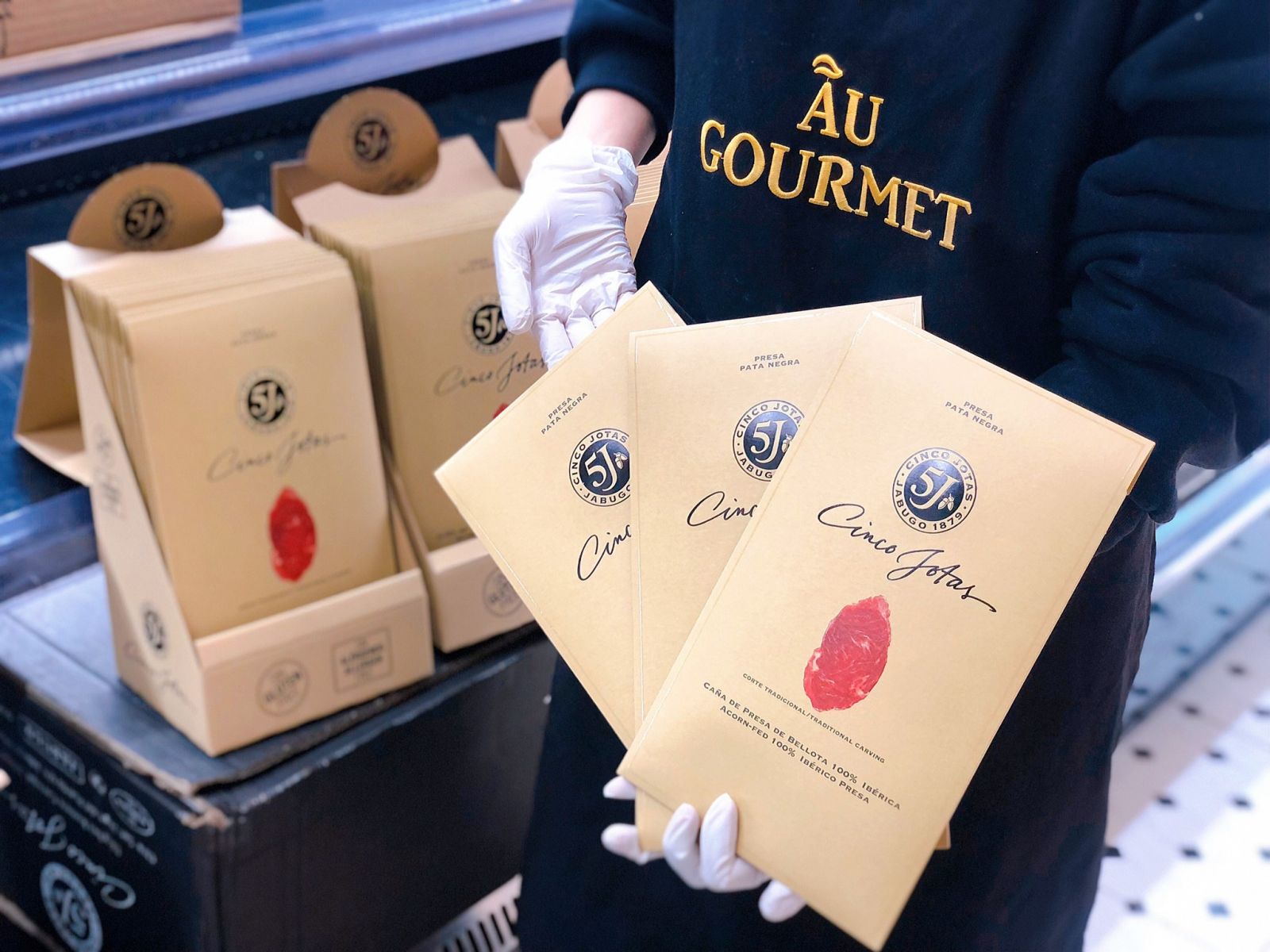Thịt heo muối thái lát 5J Cinco Jotas